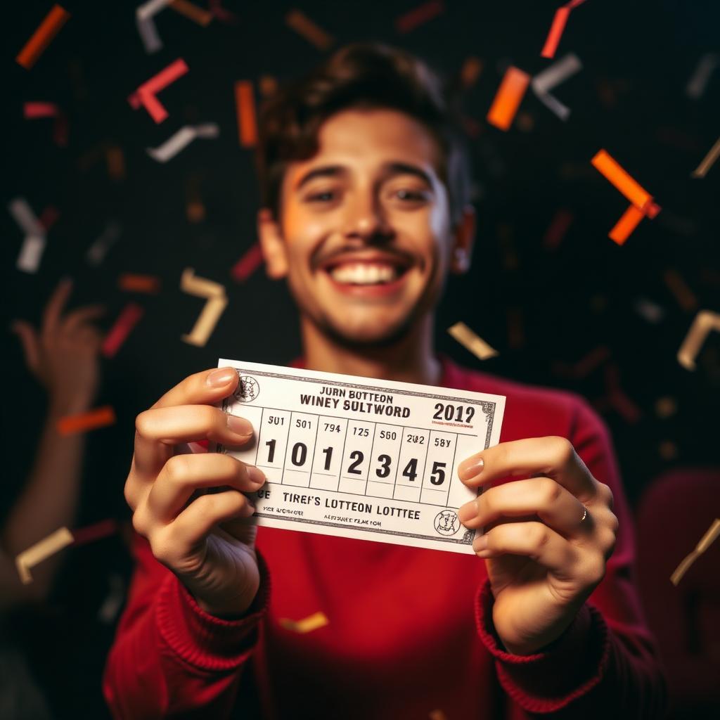 Australian lottery winner celebrating